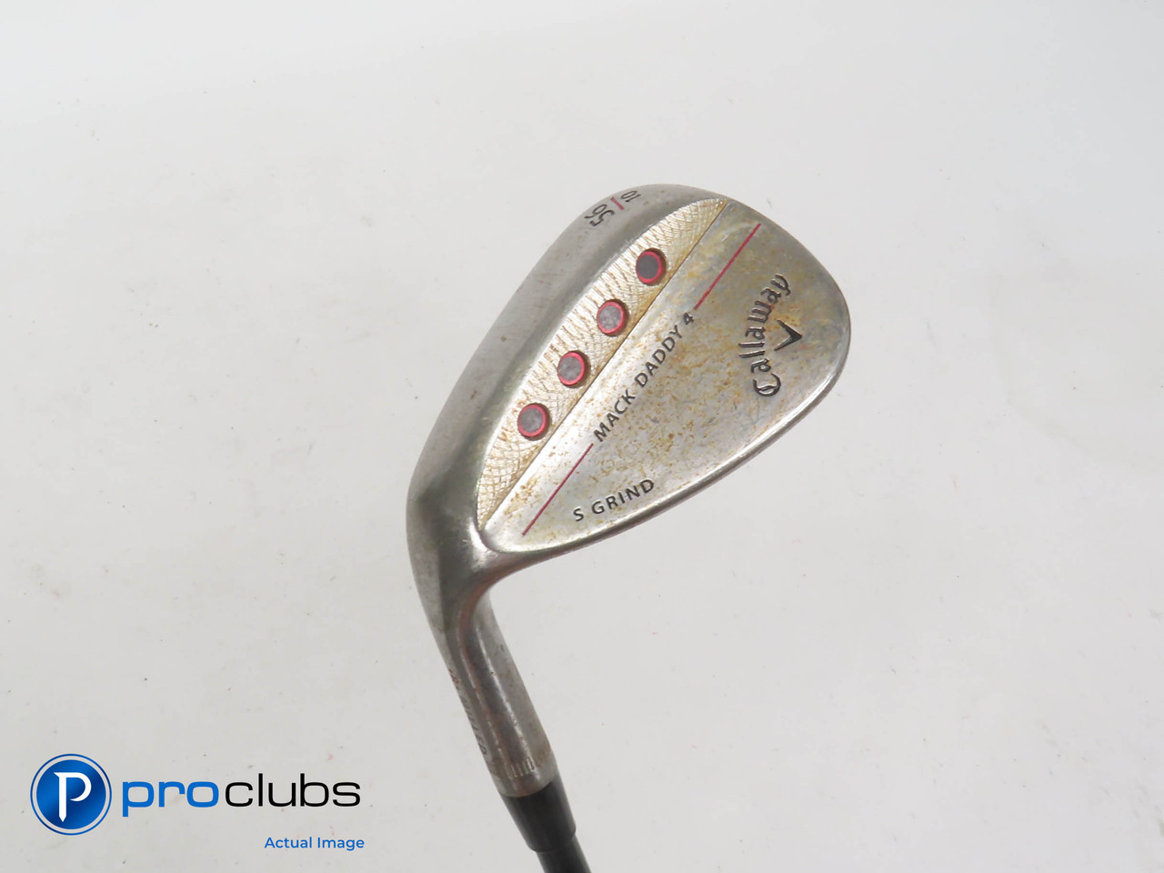 Left Handed Callaway Mack Daddy 4 RAW S-Grind 56*(10*) Wedge - Wedge Flex  354175